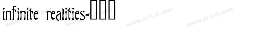 infinite realities字体转换